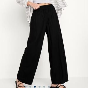 Old Navy High-Waisted Linen-Blend Wide-Leg Pants